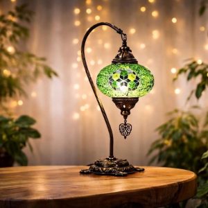 Deveboynu Mozaik Lamba | Şık ve Modern Mozaik Masa Lambası